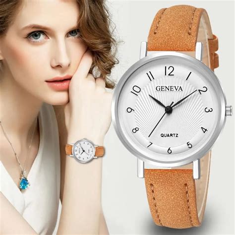 fashion leather military casual analog quartz wrist watch business watches relogio feminino