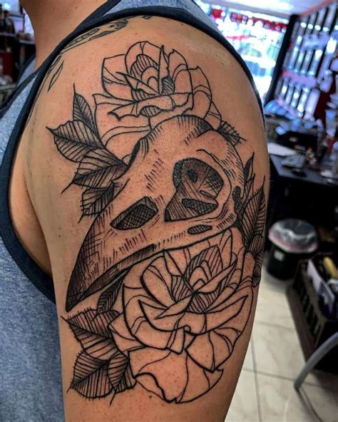 Top 81 Best Skull And Rose Tattoo Ideas 2020