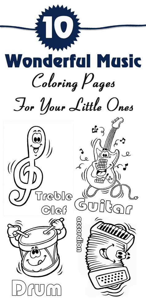 The musical notes are the center of attraction of the pages. Top 20 Free Printable Music Coloring Pages Online ...