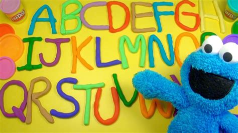 Learn Abc With Play Doh Learn The Alphabet With Cookie Monster Youtube