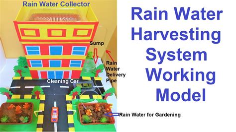 Rainwater Harvesting Working Model 3d For Science Fair Exhibition Diy