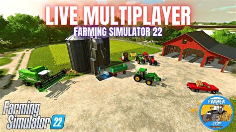 Live Farming Simulator 22 Multiplayer Farming Simulator 22 Youtube