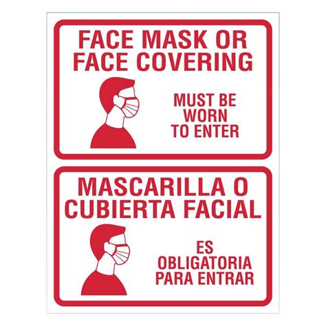If you require assistance to better access these documents or information contained therein please contact the county's ada coordinator by phone at. Safety First Face Mask Required Sign 8.5" x 11" English/Spanish | Positive Promotions