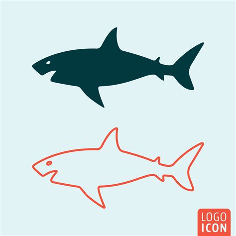 Shark Icon Isolated 557595 Vector Art At Vecteezy