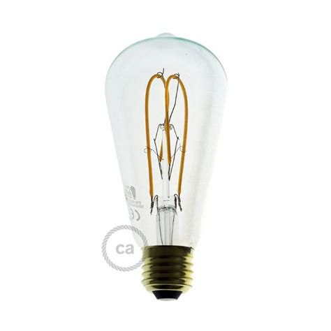 Maybe you would like to learn more about one of these? LED Transparent Light Bulb - Edison ST64 Curved Double ...