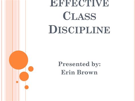 Ppt Effective Class Discipline Powerpoint Presentation Free Download