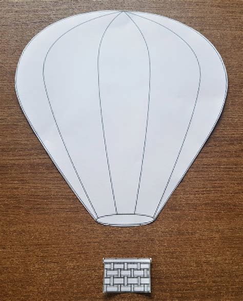 free printable hot air balloon basket template 1 hot air balloon f7c