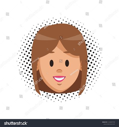 Woman Face Cartoon Stock Vector Royalty Free 1229097739 Shutterstock