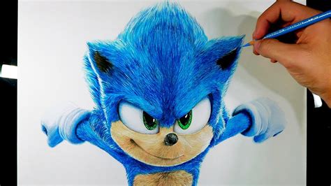 Cómo dibujar a Sonic Realista | How To Draw Sonic The Hedgehog | Sonic
