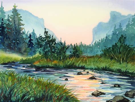 Watercolor Landscapes Watercolor Landscape Watercolor Forest