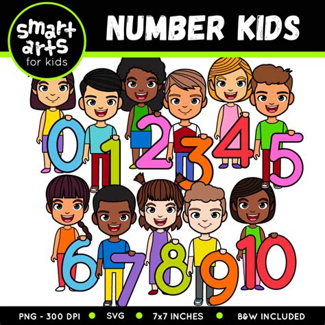 Number Kids 0 20 Clip Art Educational Clip Arts And Bible Stories