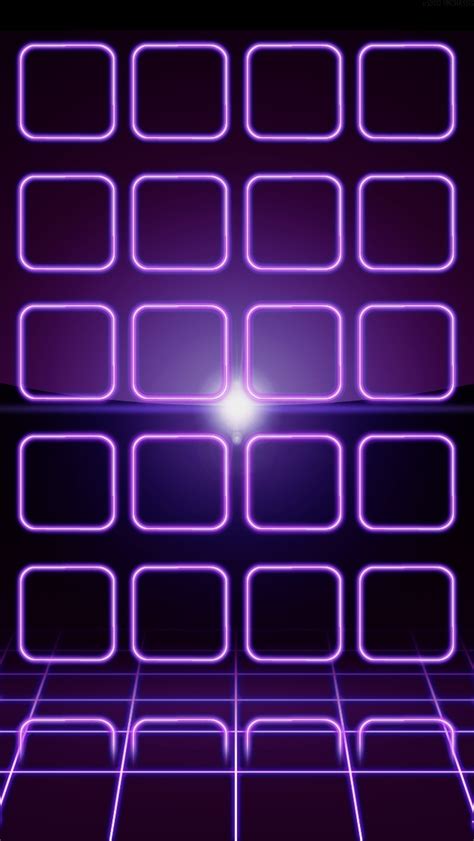 Purple Neon Frames The Iphone Wallpapers