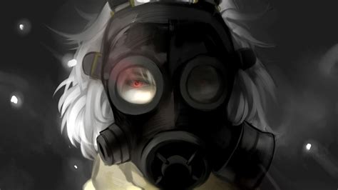 21 Anime Girl With Gas Mask Wallpapers Wallpaperboat