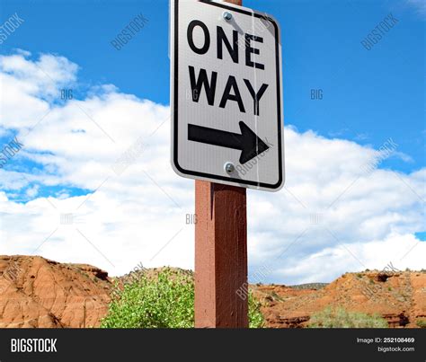 One Way Street Sign On Image And Photo Free Trial Bigstock