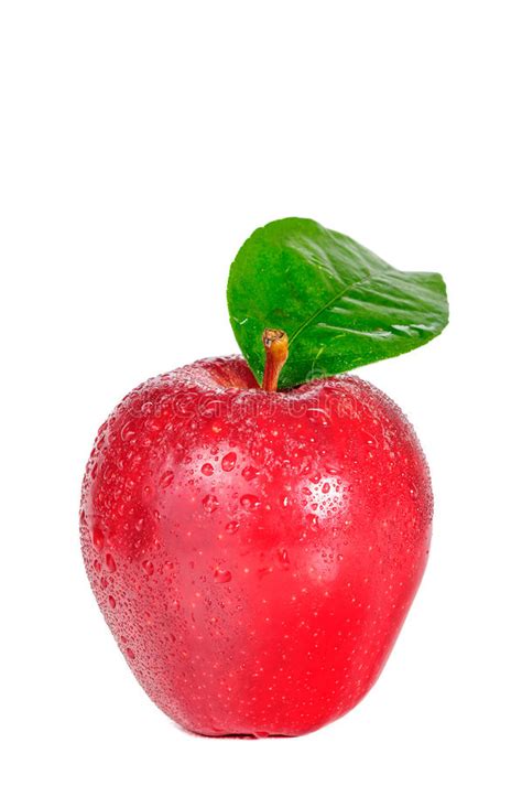 Apple Red Apple Isolated On White Background With Clipping Path Stock