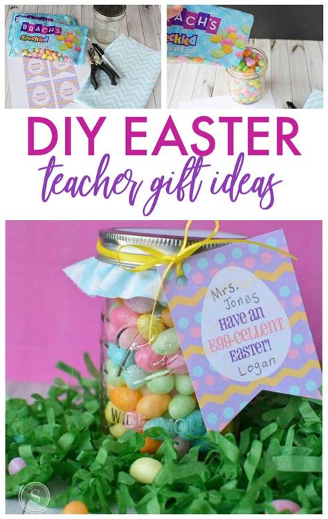 DIY Easter Gift Idea for Teachers! This is a FUN Free Printable for