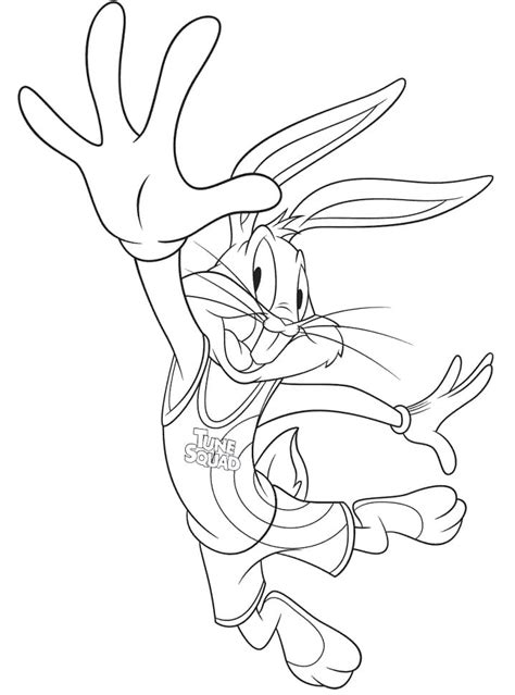 Space Jam Daffy Duck Coloring Page - Free Printable Coloring Pages for Kids