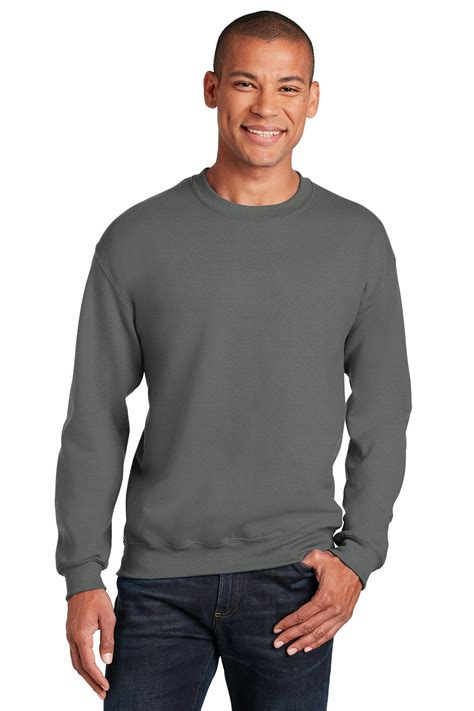 Custom Gildan Heavy Blend Crewneck Sweatshirt 18000 Charcoal