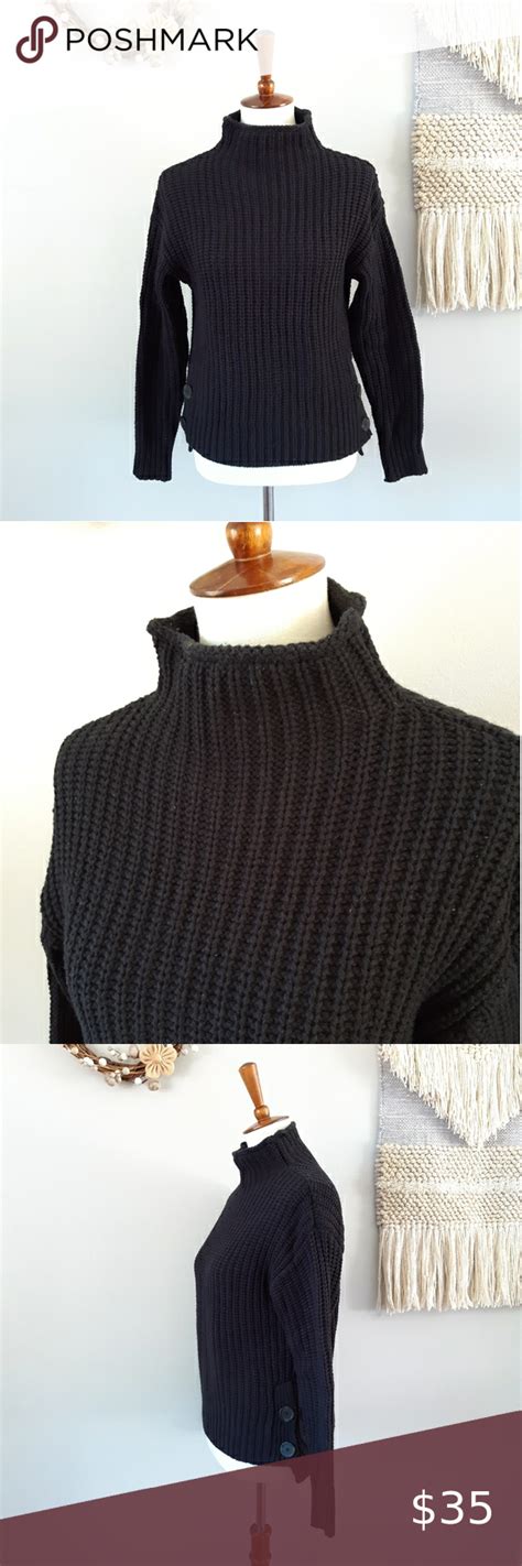 Madewell Mockneck Side Button Pullover Sweater In 2021 Sweaters Clothes Design Pullover