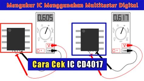 Cara Memeriksa Ic Cd4017 Dengan Multimeteravometer Youtube