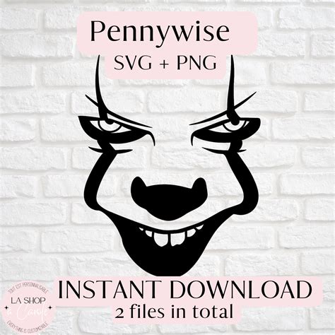 Pennywise Svg Png Etsy