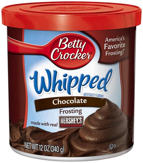 Betty Crocker Whipped Frosting Chocolate 12 Ounce Containers Pack Of 8