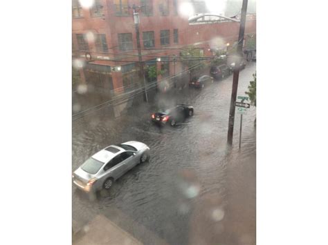 Flooding Alert Streets In Essex County North Jersey Flood As Storm