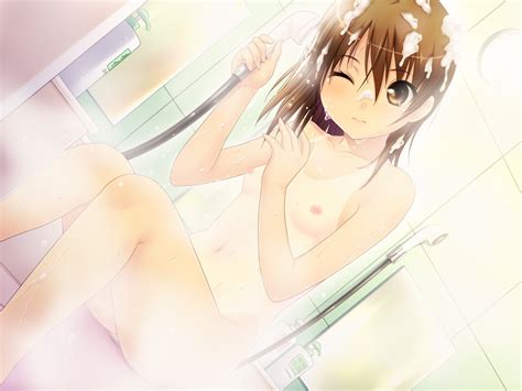 Tanuki Soft Nonohara Miki Bishoujo Watase Tamaki Bathing Game Cg Loli Naked Nipples Tan Lines