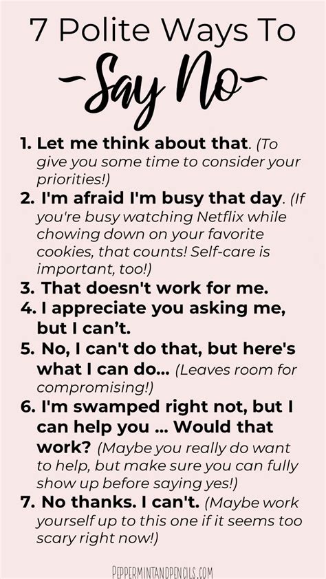 10 Polite Ways To Say No A Guide On How To Actually Say It In 2020
