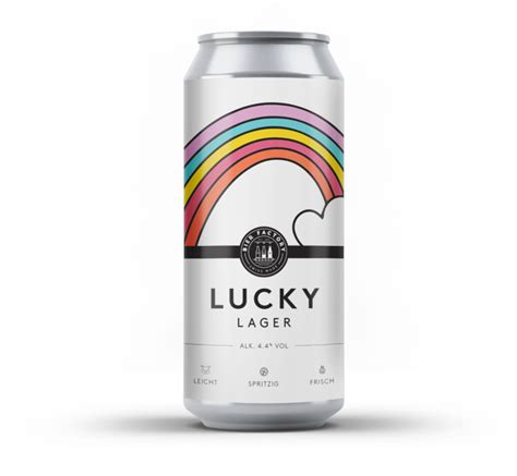 Lucky Lager 44cl Dose Bier Factory
