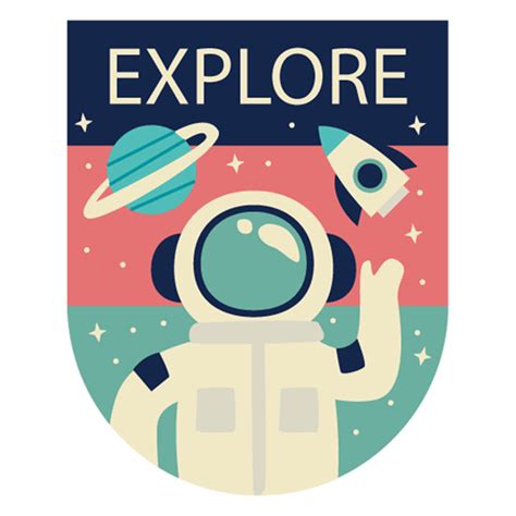 Explore Astronaut Sticker - Just Stickers : Just Stickers png image