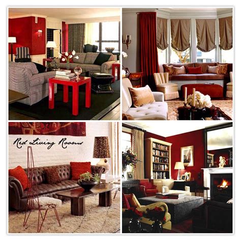 Raspberry red can work well with white, black and damask rose. Red living rooms | Living room red, Brown living room ...