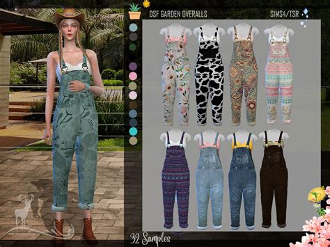 Garden Overalls By Dansimsfantasy From Tsr • Sims 4 Downloads
