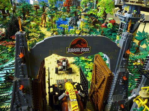 This Jurassic Park Lego Diorama Combines All Four Movies Into One Massive Display Artofit