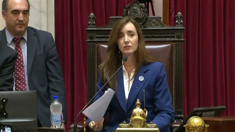 Victoria Villarruel Defendió La Constitucionalidad De Su Primera Sesión En El Senado