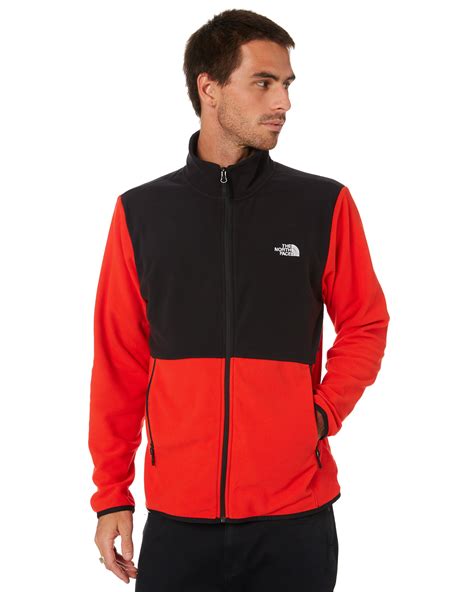 The North Face Tka Glacier Mens Full Zip Jacket Fiery