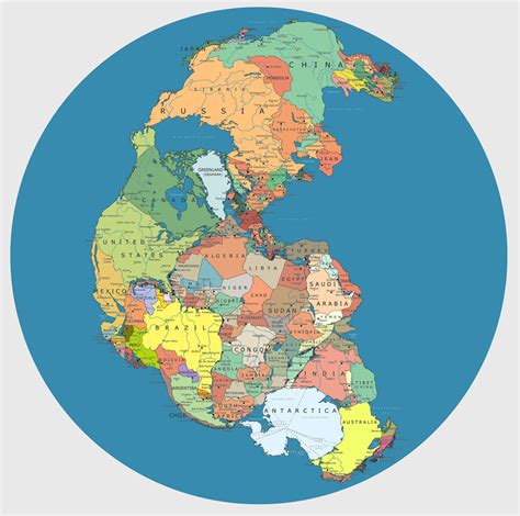 El Mapa Que Muestra Cómo Sería El Mundo Si Aún Existiera Pangea Plan Lea