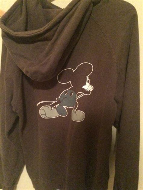 number n ine number nine mickey mouse original hoodie grey grailed