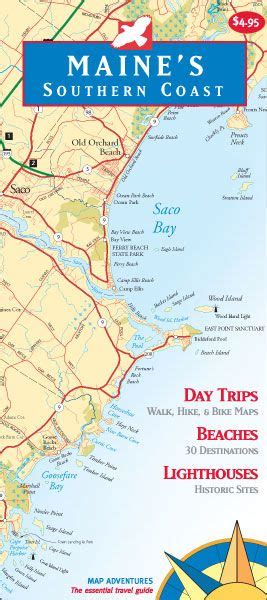 Map Adventures Maines Southern Coast Free Shipping Over 49