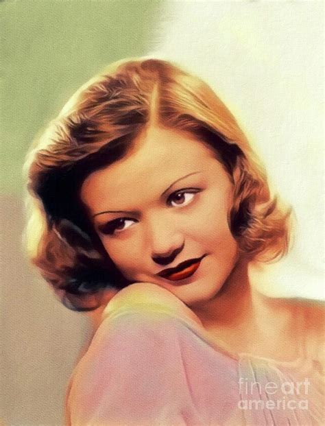 Simone Simon Vintage French Actress Painting By Esoterica Art Agency