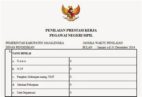 Penilaian Prestasi Kerja Pns Skp 2021 Maxing