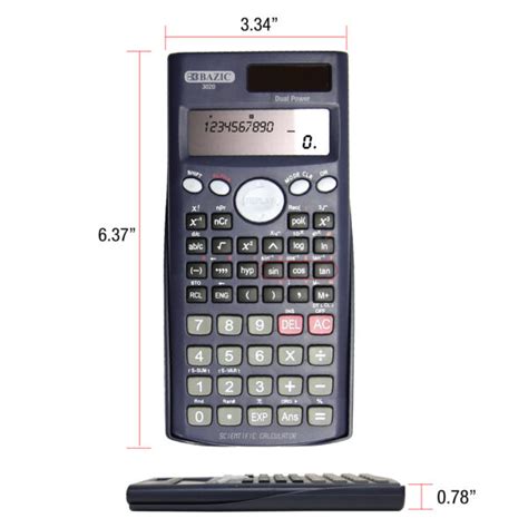 Bazic 240 Function Scientific Calculator W Slide On Case Bazic Products