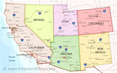 Southwestern Us Maps