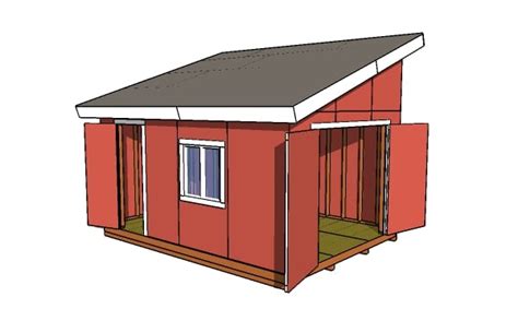 12×16 Lean To Shed Roof Plans Myoutdoorplans
