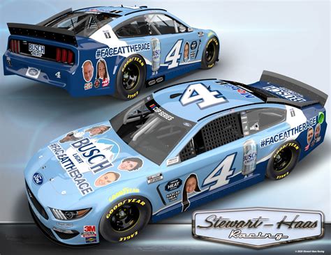 ⠀ ⠀#shrfordward our paint scheme reveals roll on. Busch Light #FACEATTHERACE scheme for Kevin Harvick at ...