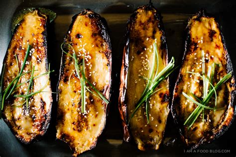 Add the jalapeños, garlic, ginger, and white scallion parts and cook, stirring, for 2 to … Oven-Roasted Eggplant with Caramelized Miso Recipe · i am ...