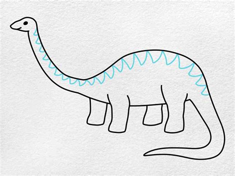 How To Draw A Diplodocus Helloartsy