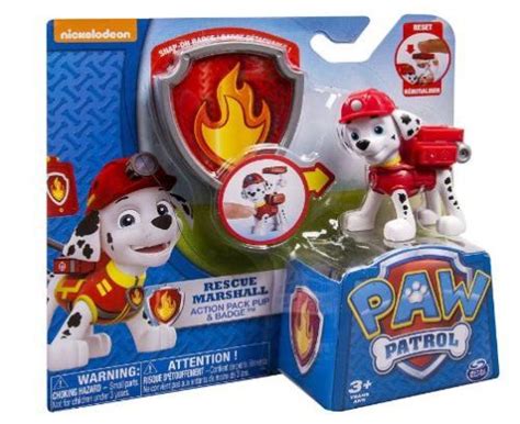 Nickelodeon Paw Patrol Action Pack Pup And Badge Marshall For Sale