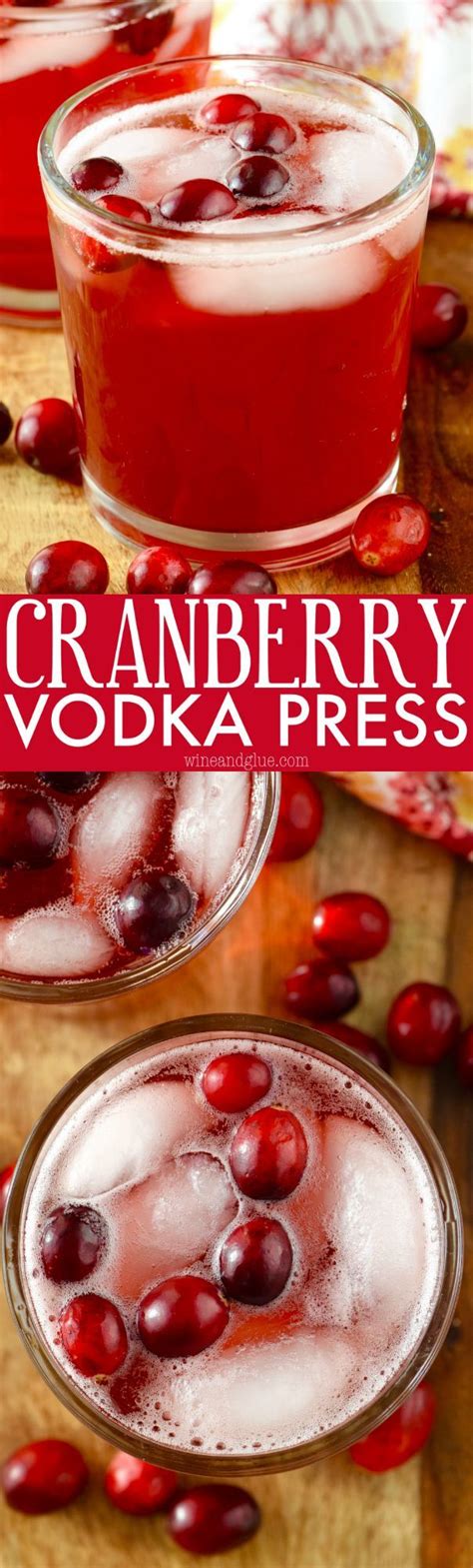 Frosting the rim with sugar and. This Cranberry Vodka Press is the perfect light holiday ...