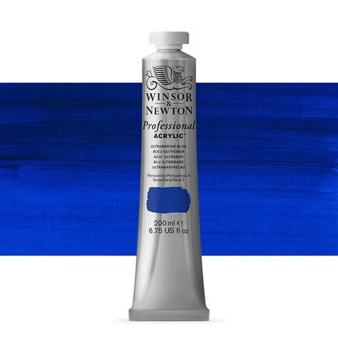 Winsor And Newton Professional Acrylic Paint Ultramarine Blue 200ml
